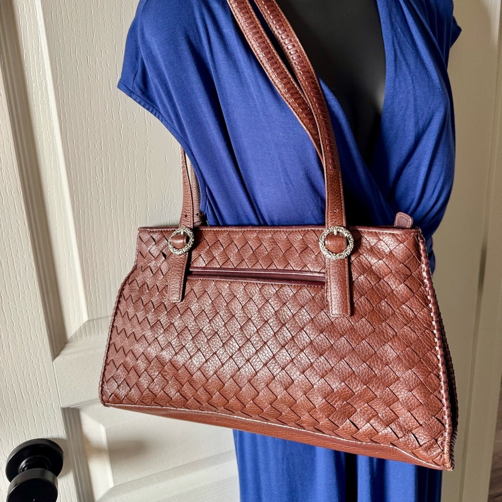 BRIGHTON Full Harvest Moon Woven Handbag